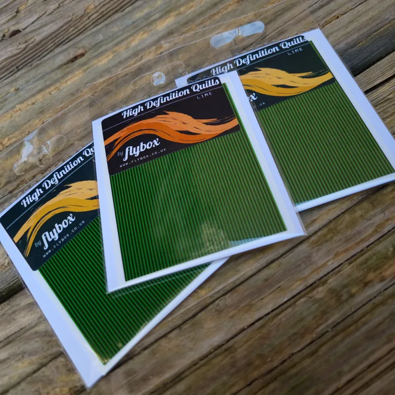 Flybox High Definition Quills in Lime-1